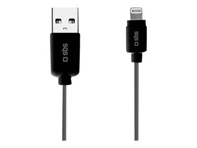 Sbs Cable Usb  Ligthning Negro 1 2 M Iphone5